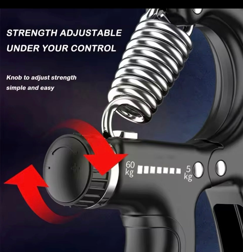 Pinza de mano pesada ajustable de 5-60Kg, ejercitador de mano para Fitness,