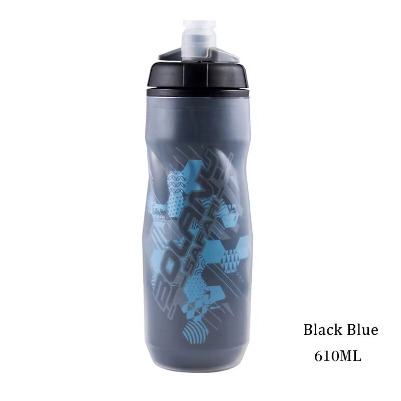 Bike Water Bottle 600Ml Mountain Cycling Water Bottle PP5 Heat-And Ice-Protected Bottle Outdoor Sports Cup