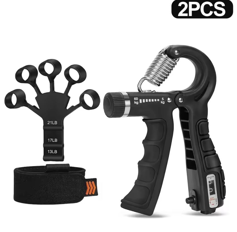 Pinza de mano pesada ajustable de 5-60Kg, ejercitador de mano para Fitness,