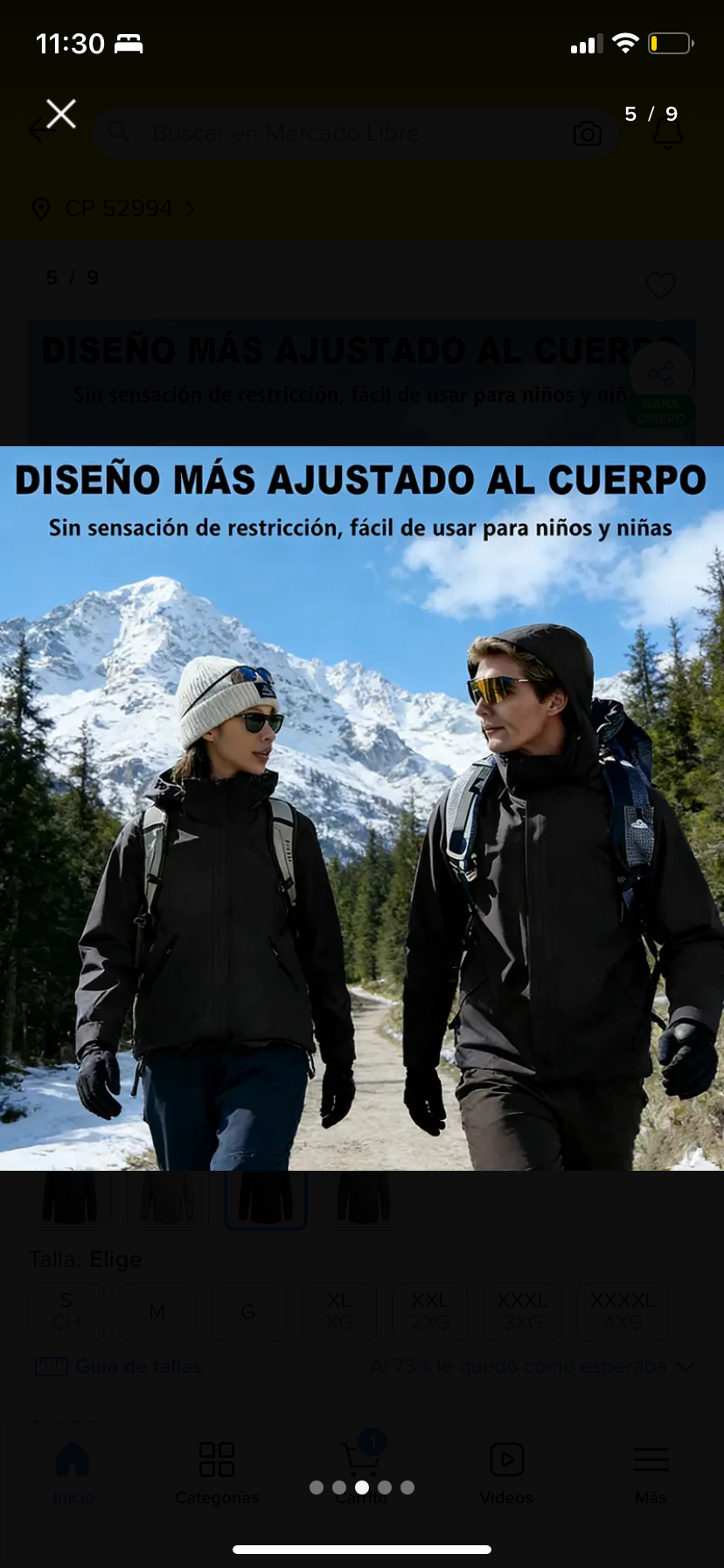 Chaqueta montañismo