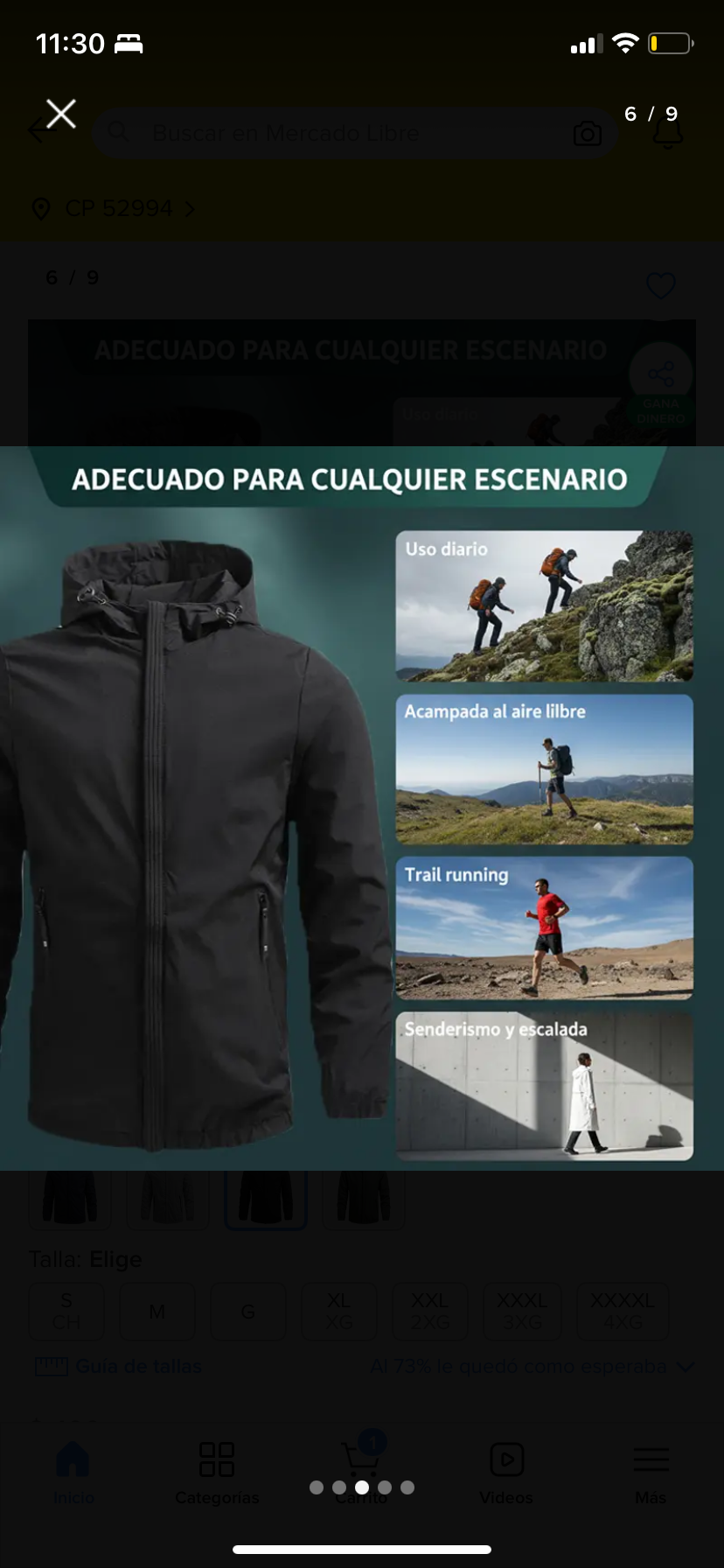 Chaqueta montañismo