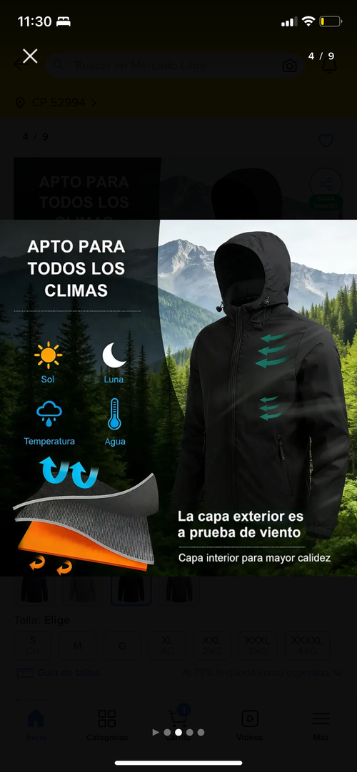 Chaqueta montañismo
